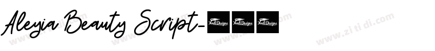 Aleyia Beauty Script字体转换